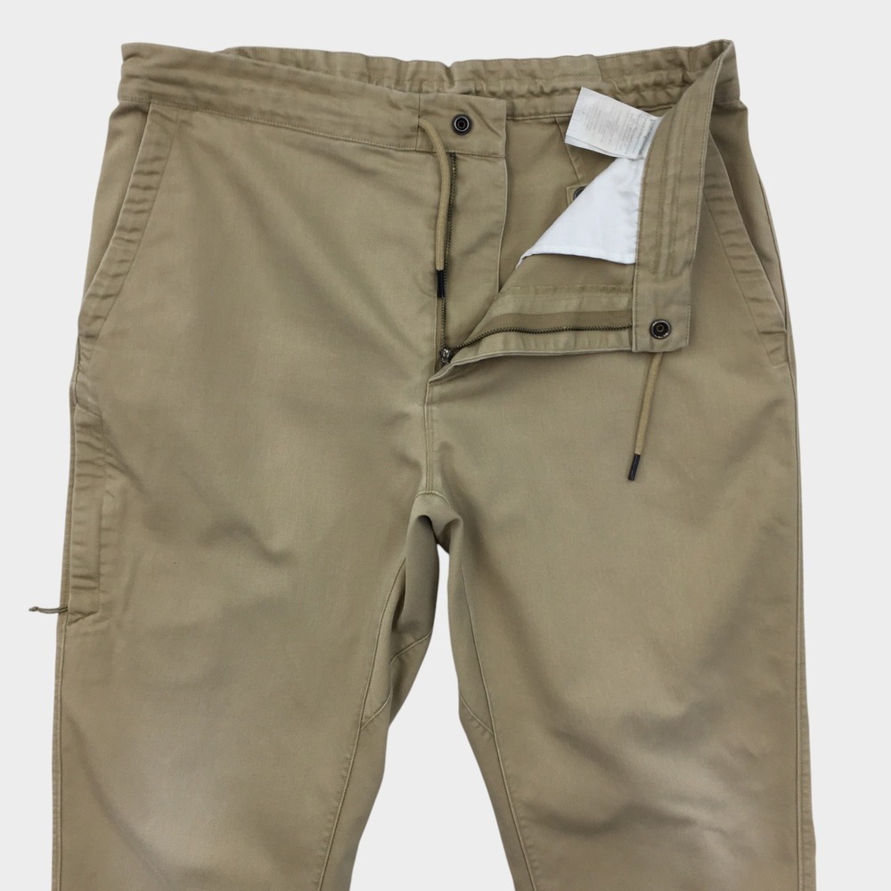 Patagonia Mens Organic Cotton Hemp Jogger Pants Tan Khaki Hiking Outdoor L